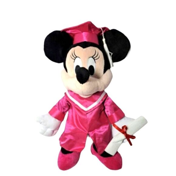 EC DISNEY STUFFED PATRIOTIC MINNIE AND GRADUATION MINNIE MOUSE SET OF TWO - Picture 2 of 5